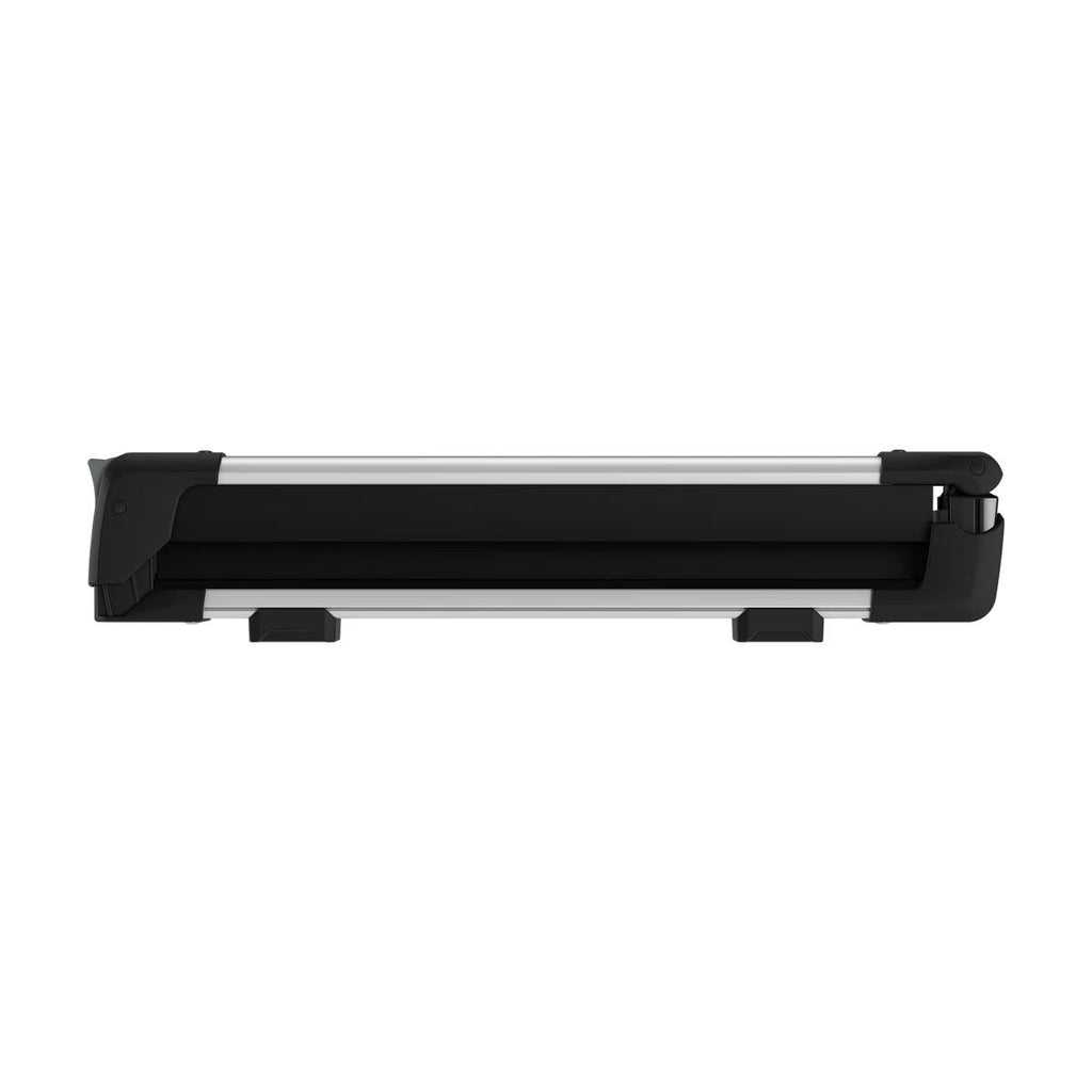 Thule SnowPack Stainless Steel Roof Top Mount Ski/Snowboard Rack, Medium, Black, 2-pc