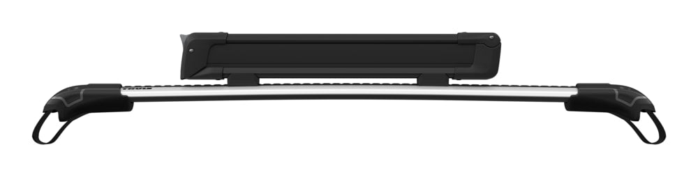 Thule SnowPack Stainless Steel Roof Top Mount Ski/Snowboard Rack, Medium, Black, 2-pc
