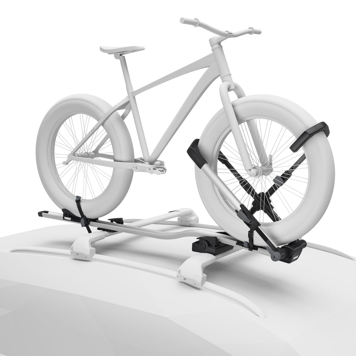 Thule UpRide Wheel Mount Roof Bike Rack with Ratcheting Strap