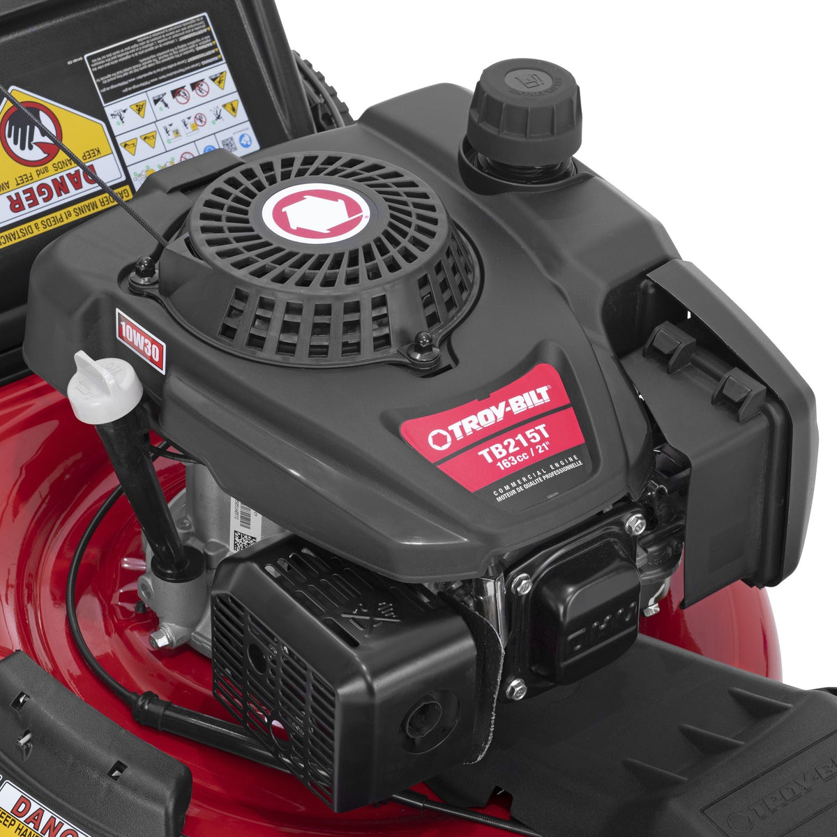 Troy-Bilt 163cc Gas Commercial Push Lawn Mower, 21-in