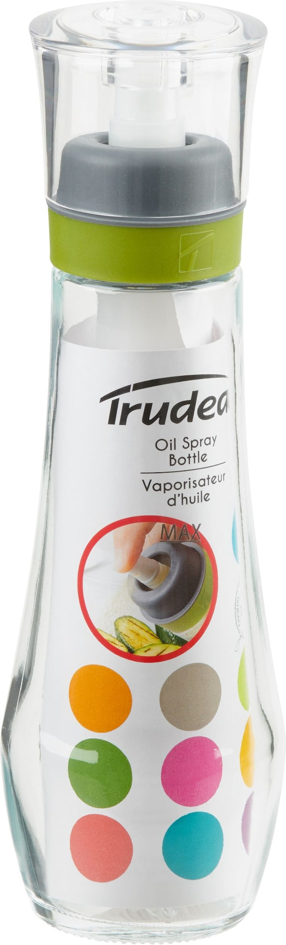 Trudeau Glass Oil Sprayer Bottle, Dishwasher Safe, 296-mL