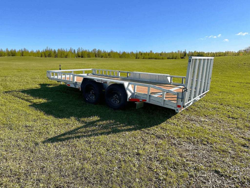 True North 83-in x 16-ft Tandem Axle Utility Trailer, Galvanized
