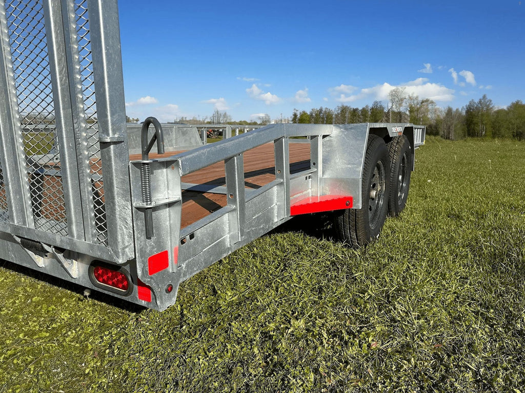 True North 83-in x 16-ft Tandem Axle Utility Trailer, Galvanized