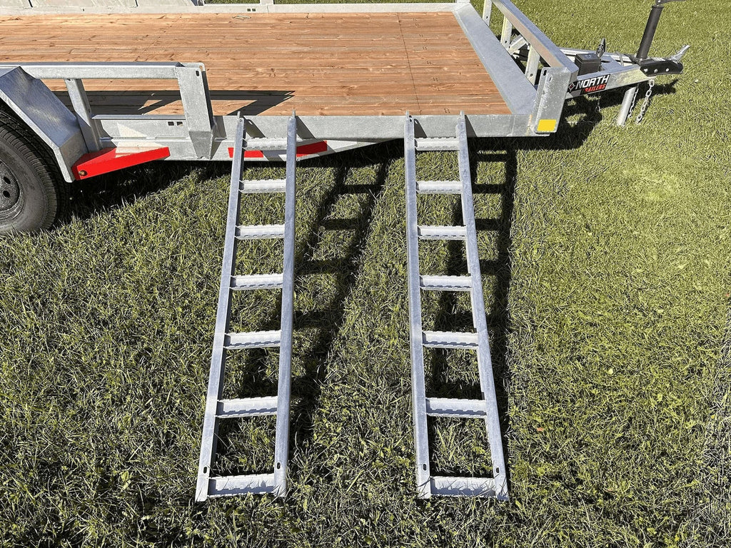 True North 83-in x 16-ft Tandem Axle Utility Trailer, Galvanized
