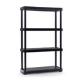 TuffStore 4-Shelf Resin Storage/Shelving Unit, 36 x 14 x 54.5-in, Black