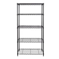 Vancouver Classics 5-Tier Steel Shelving, 30-in x 14-in x 60-in, Black