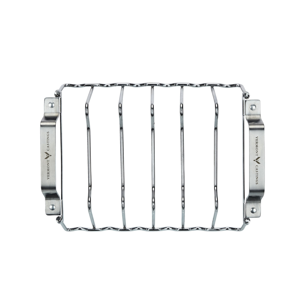 Vermont Castings Stainless Steel Chicken Roaster & Rib Rack for Grilling/Roasting, 11-in