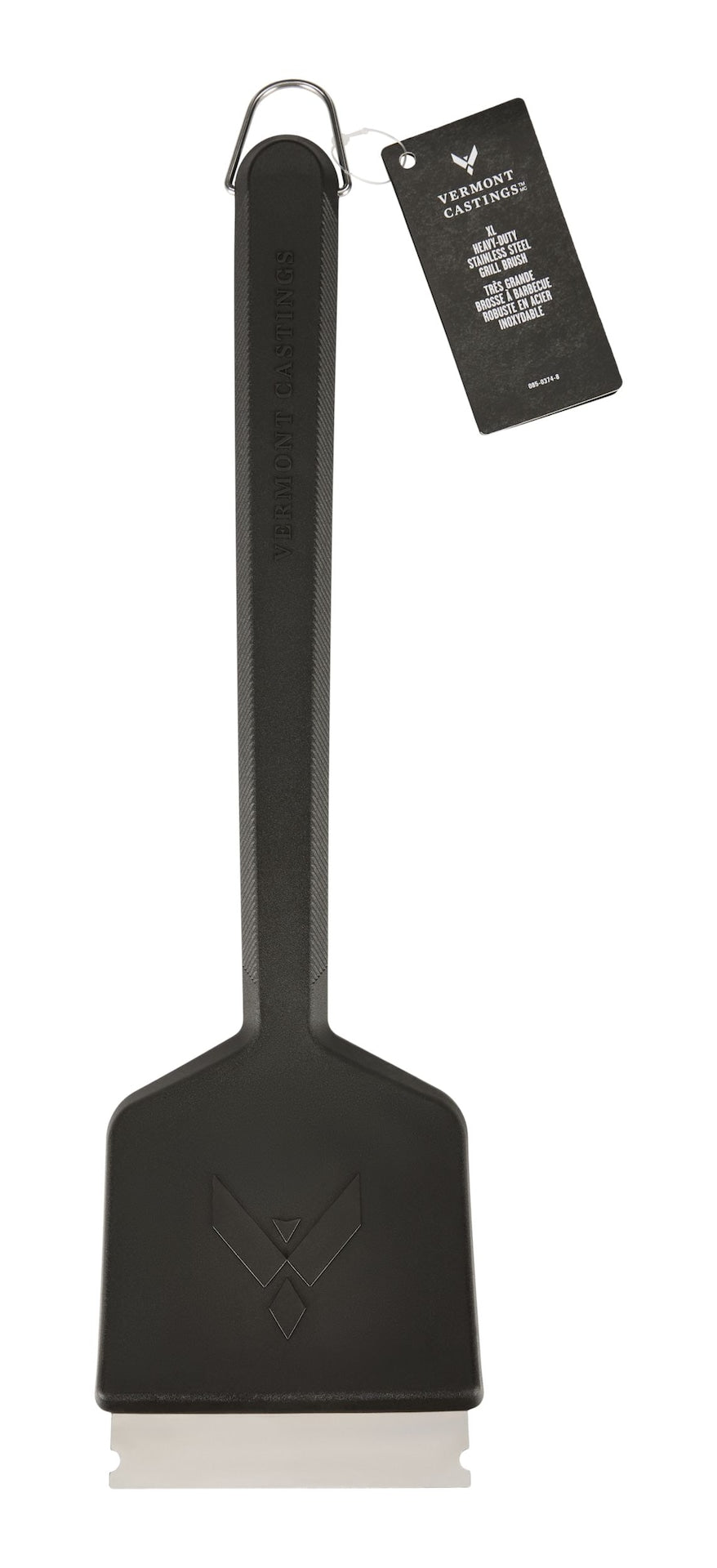 Vermont Castings XL Heavy-Duty Stainless Steel Bristle Grill Brush, For Cleaning BBQ Grill & Grates