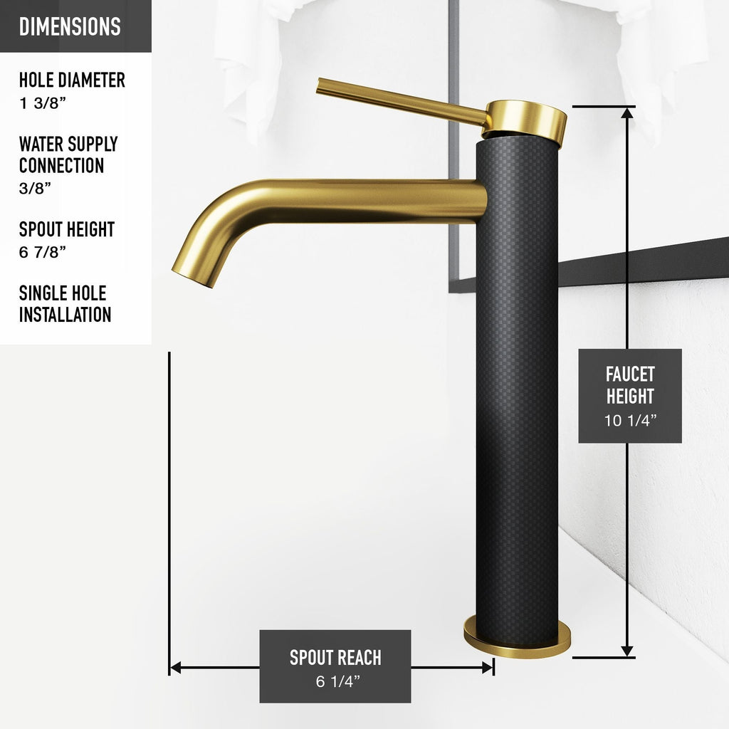 VIGO Glass Grey Onyx Bathroom Sink/Basin Set with Matte Gold Lexington Faucet and Rectangular Vessel