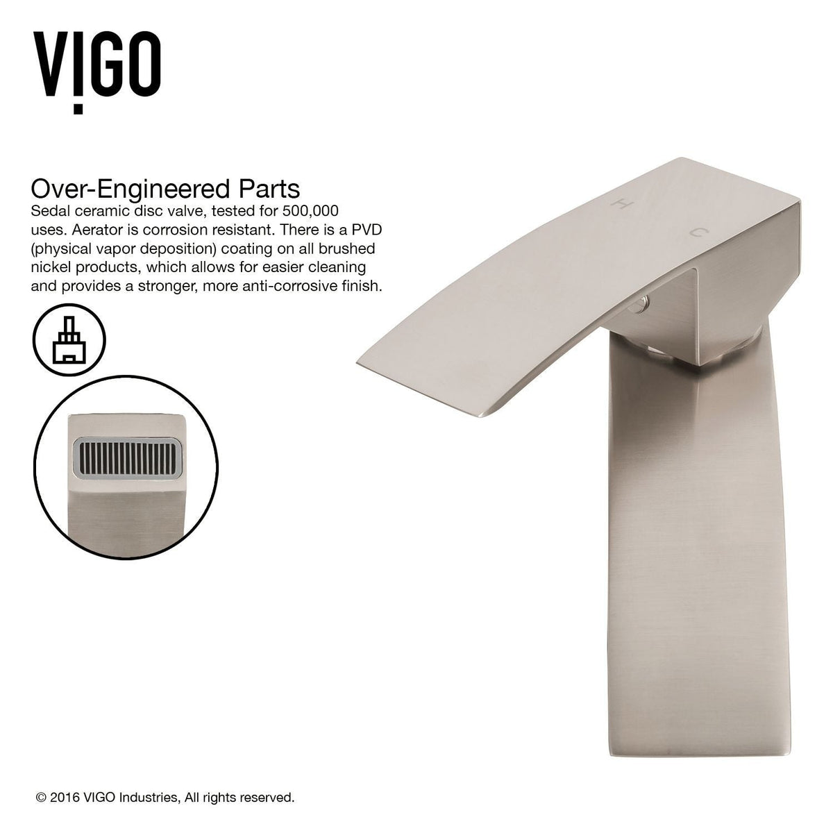 VIGO Glass Turquoise Water Bathroom Sink/Basin Set with Duris Faucet and Rectangular Vessel