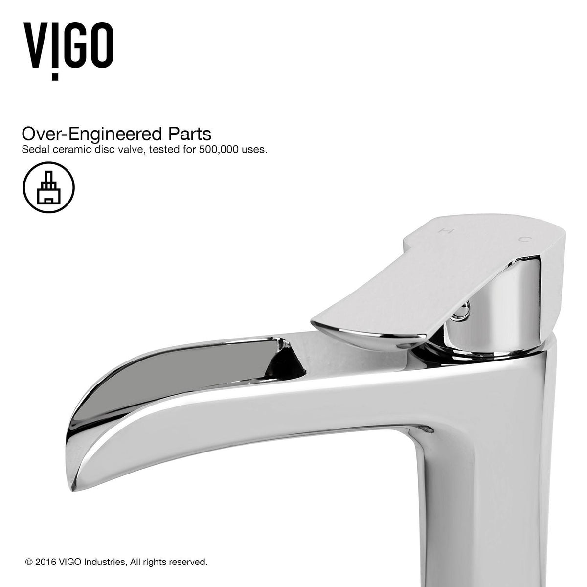 VIGO Marigold MatteStone Matte White Bathroom Sink/Basin Set with Niko Faucet and Rectangular Composite Vessel