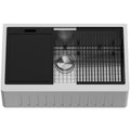 VIGO Oxford 1-Bowl Stainless Steel Apron Front Farmhouse Kitchen Sink with Accessories, 33-in