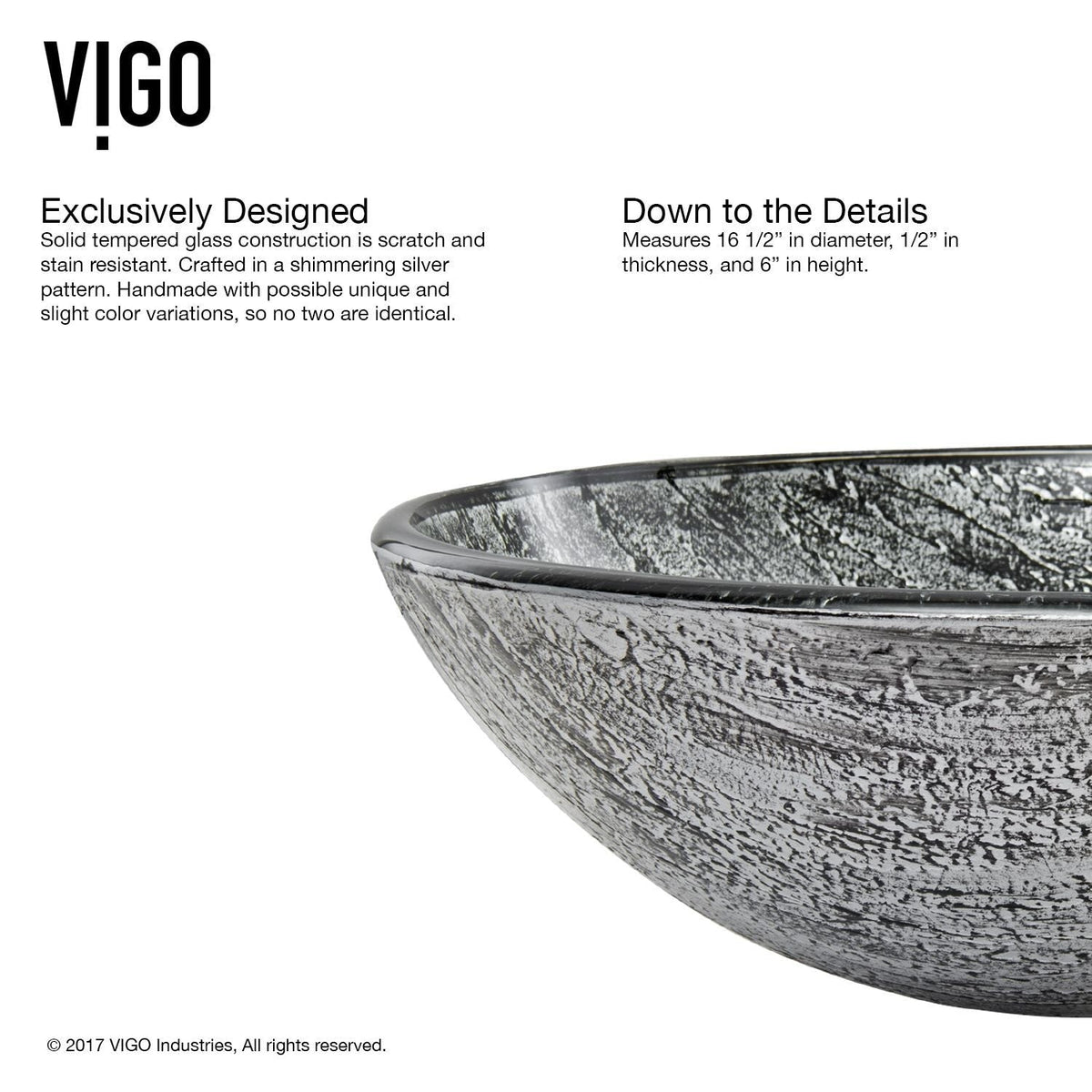 VIGO Titanium Glass Slate Grey Bathroom Sink/Basin Set with Niko Faucet and Round Vessel