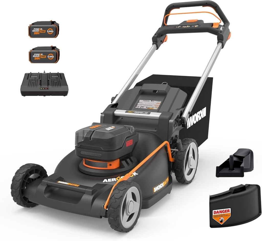 Worx 40V Nitro PowerShare 3-in-1 Self-Propelled 21-in Lawn Mower