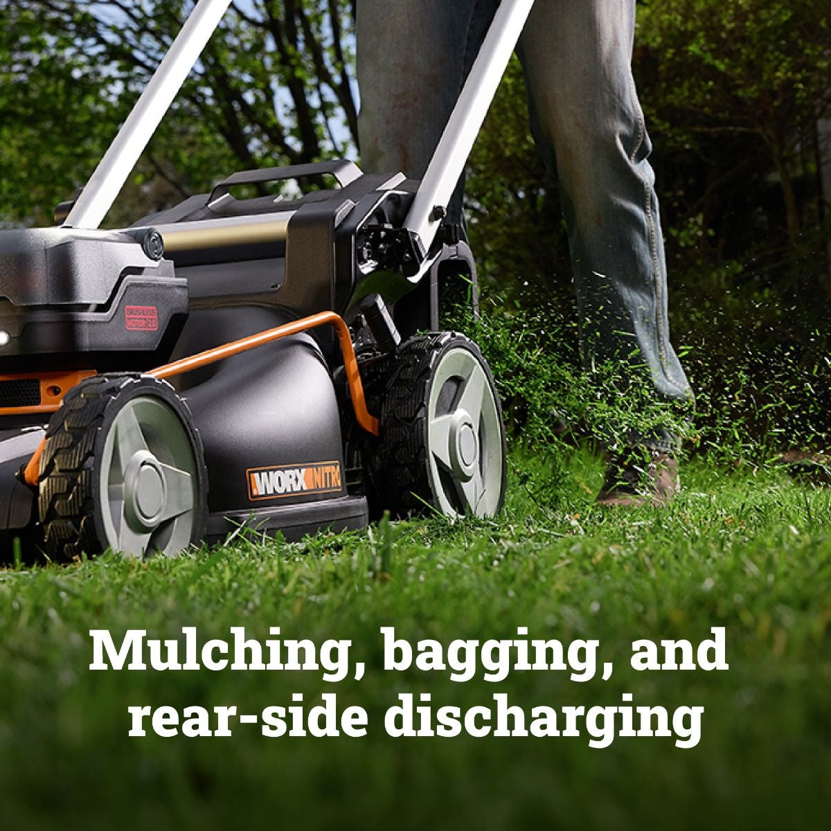 Worx 40V Nitro PowerShare 3-in-1 Self-Propelled 21-in Lawn Mower