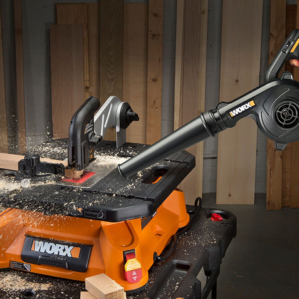 WORX Cordless 3-Speed Jobsite Blower, 160-mph (Tool Only)