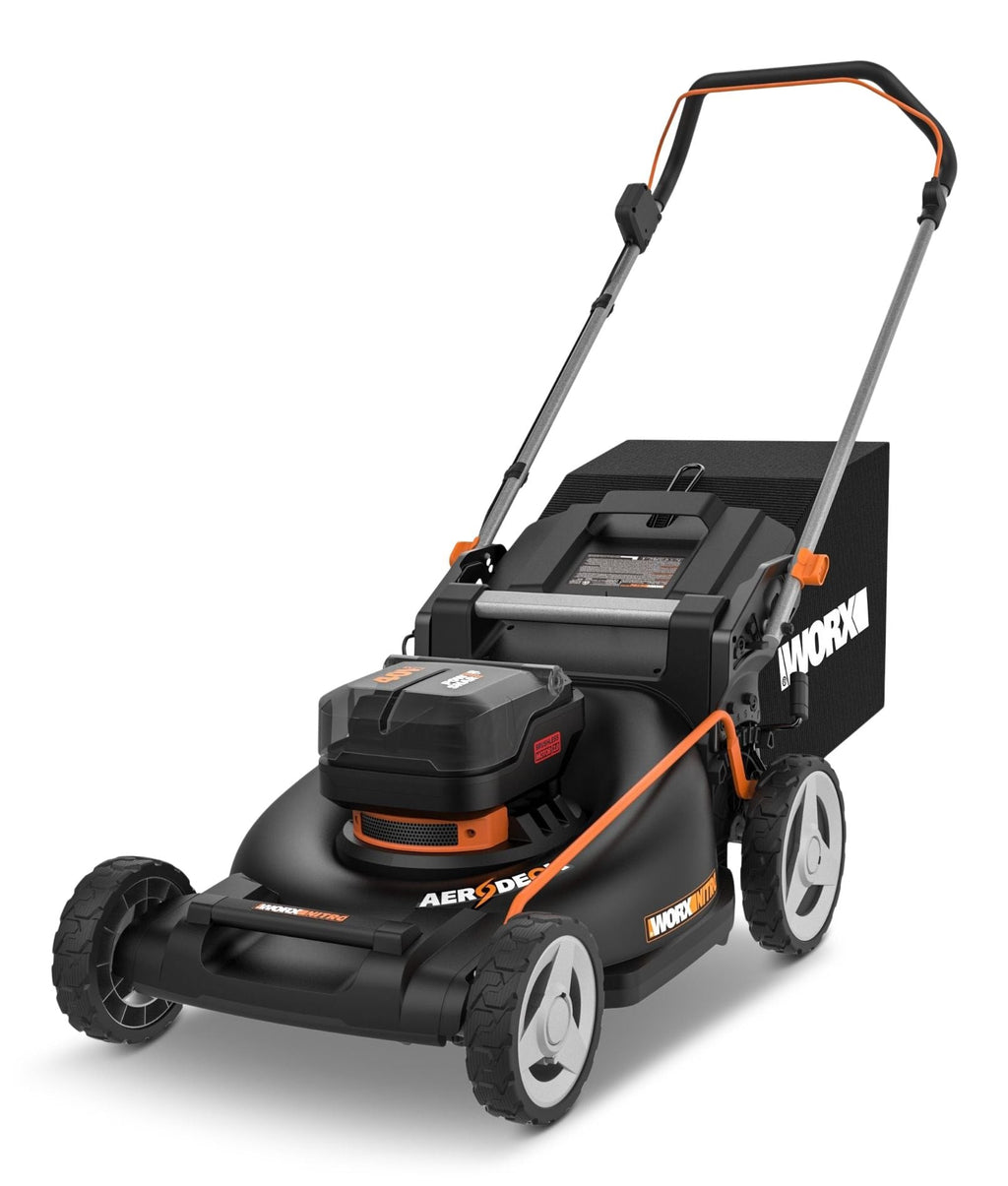 Worx NITRO 3-in-1 40V Push Poly Mower with IntelliCut, 21-in
