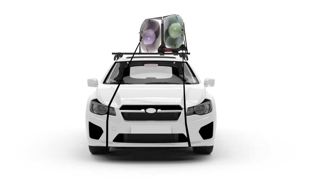 Yakima JayLow J-Cradle Roof Top Mount Kayak Rack with Tie-Downs, 2-pc
