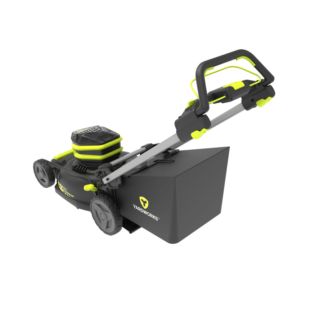 Yardworks 48V 3-in-1 Cordless Brushless Self-Propelled Mower, 21-in with 6Ah Battery & 2Ah Charger