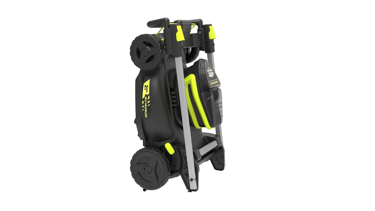 Yardworks 48V 3-in-1 Cordless Brushless Self-Propelled Mower, 21-in with 6Ah Battery & 2Ah Charger
