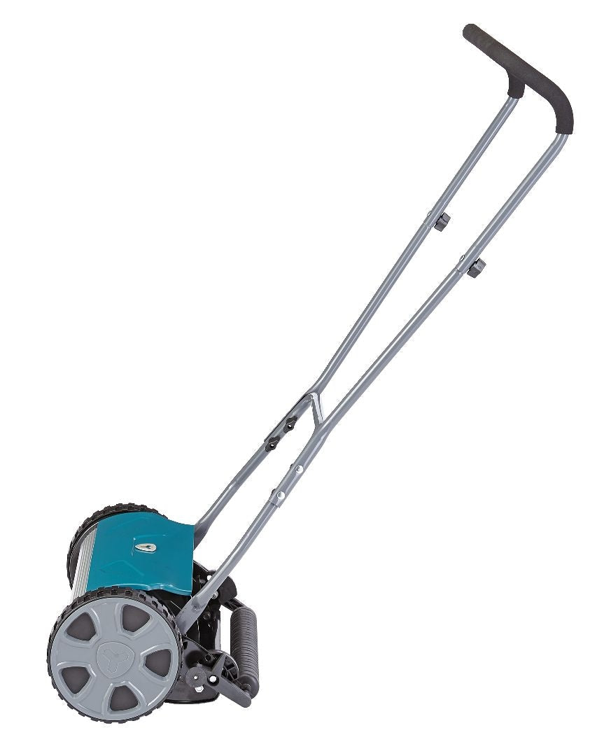 Yardworks 5-Blade Manual Walk Behind Reel Lawn Mower, 14-in