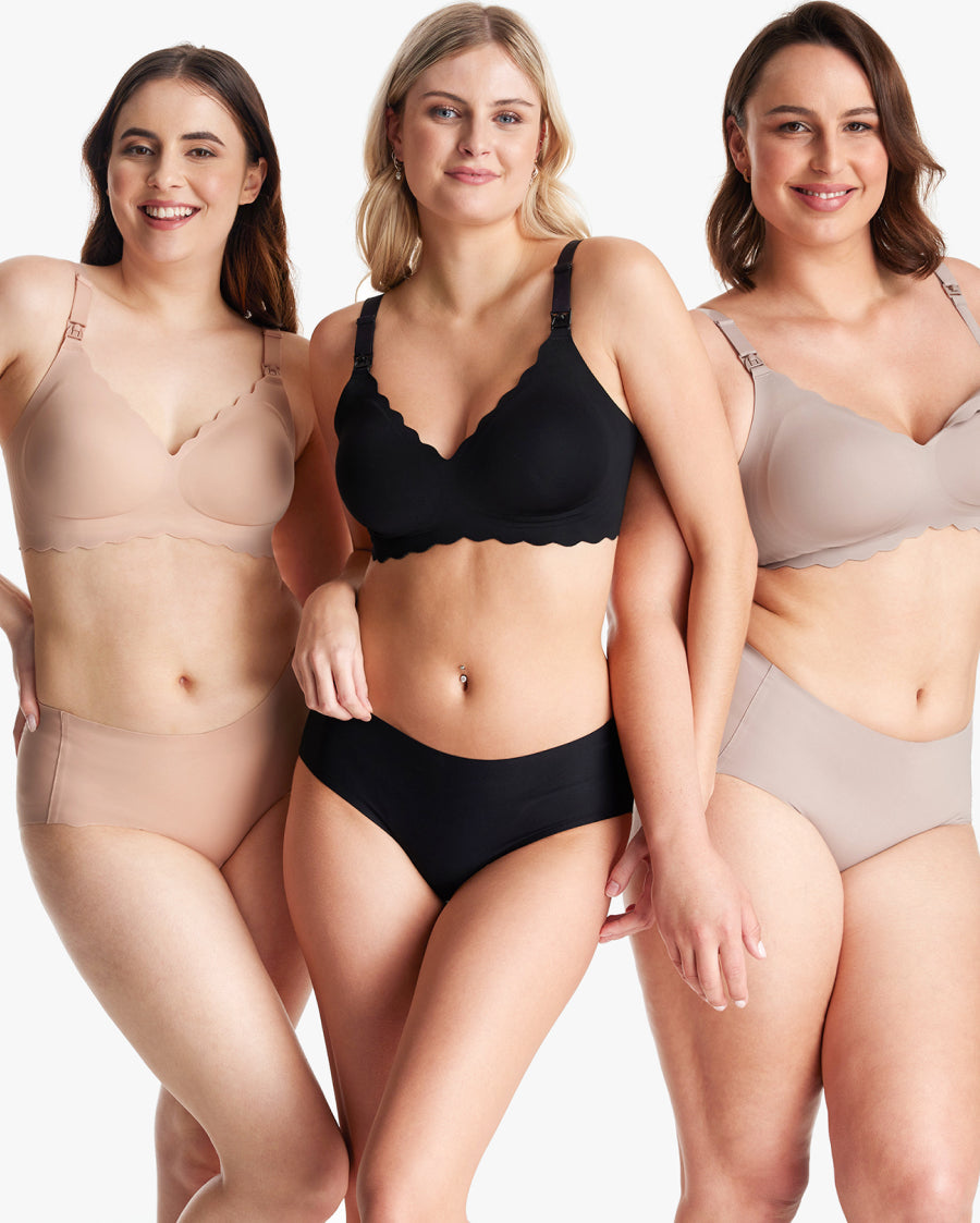Jelly Strip - Seamless Floral Push up Nursing Bra (2 Pack)