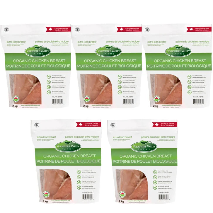 Yorkshire Valley Farms Organic Boneless Skinless Chicken Breasts, 5 2 kg